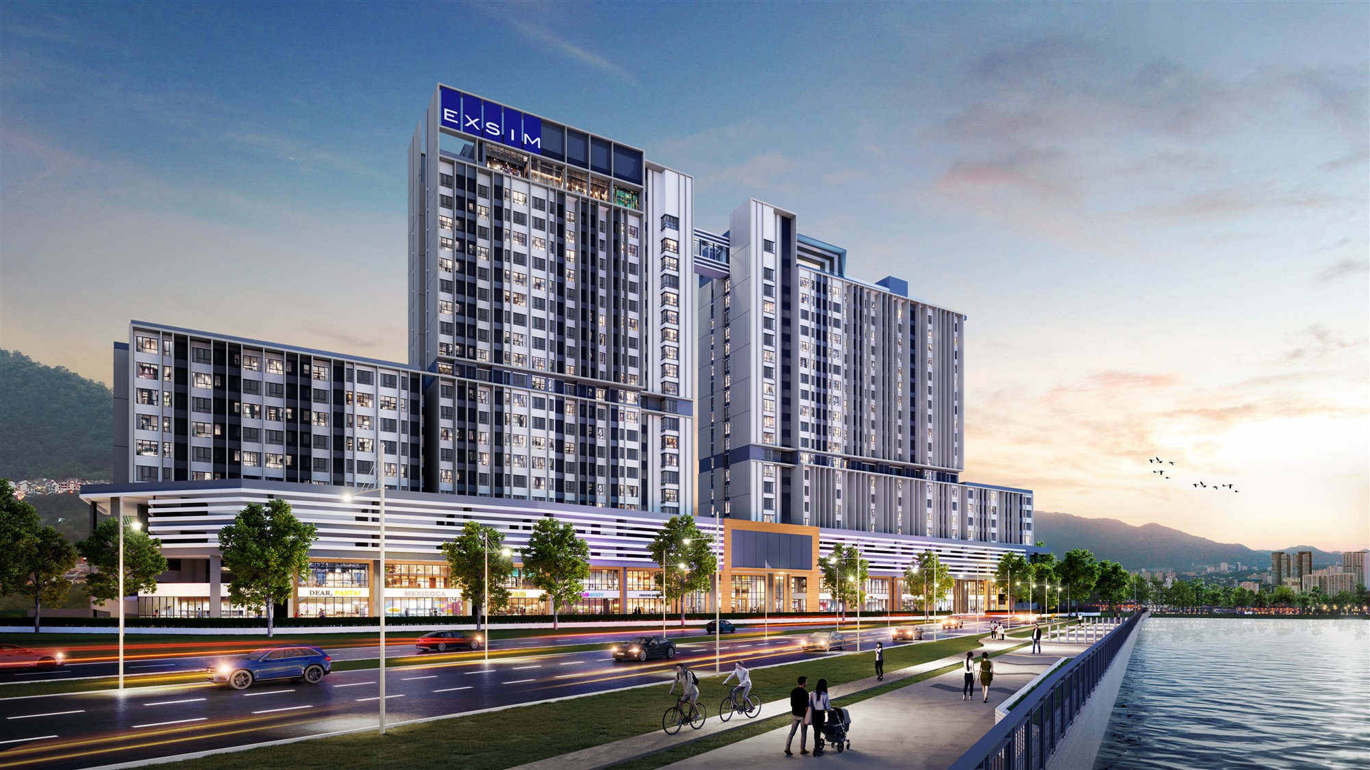 Waterfront arrival artist’s impression