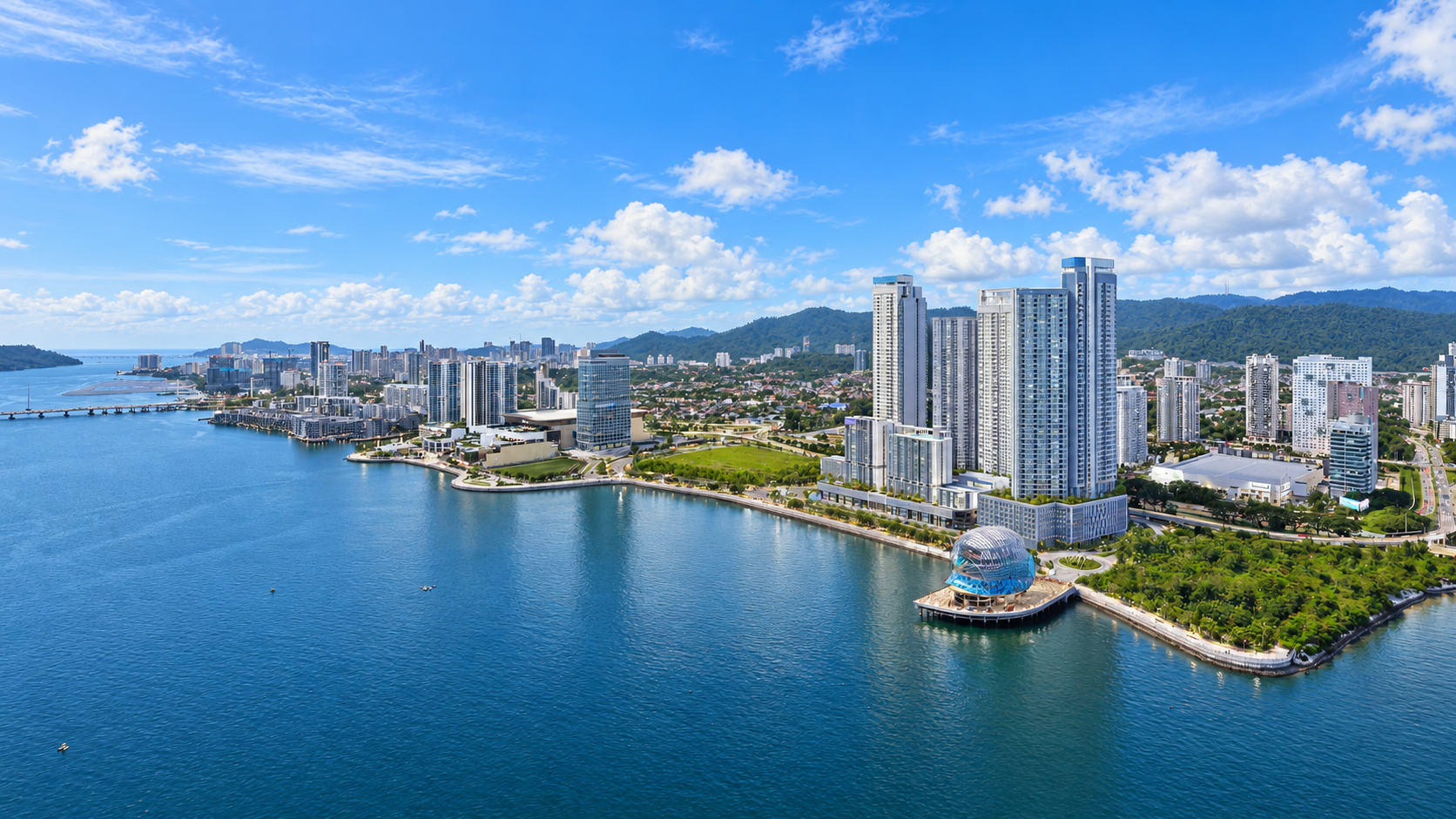 Penang waterfront setting, visual reference from the Lighthauz 2 website